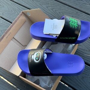 Blue Men's Slide Sandals